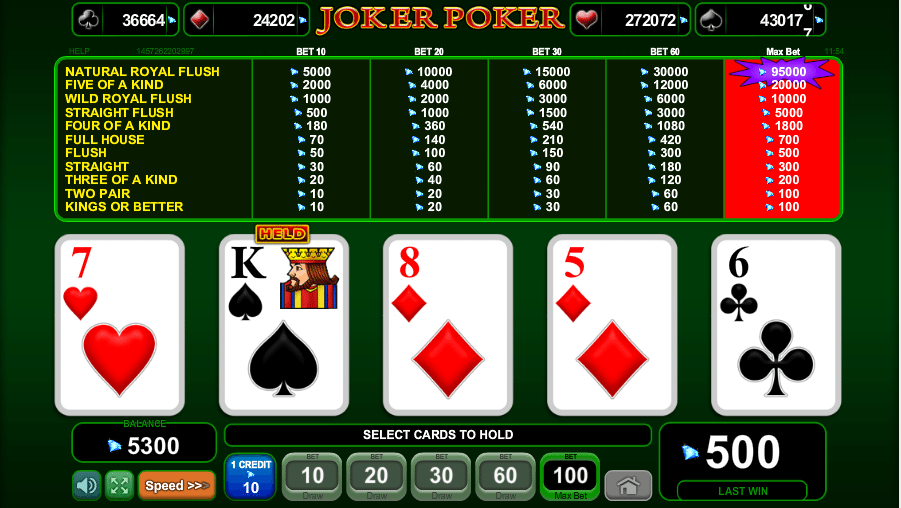 So einfach spielt man Video Poker kostenlos